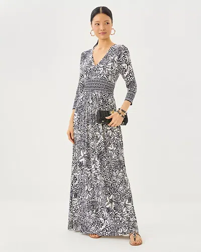 Lilly Pulitzer Roslynne V-neck Maxi Dress In Blue