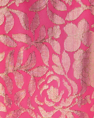 Lilly Pulitzer Giana Long Sleeve Silk Top In Pink