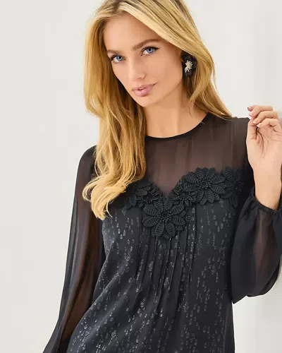 Lilly Pulitzer Gail Silk Dress In Black