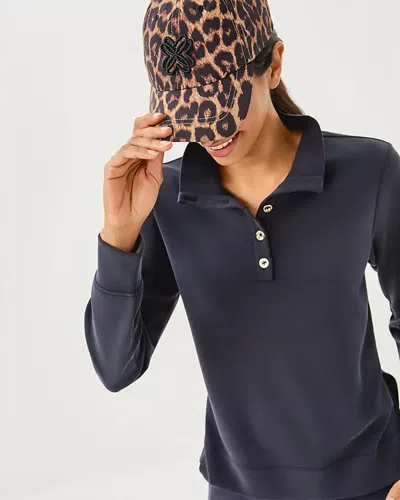 Lilly Pulitzer Upf 50+ Cowie Pullover In Black