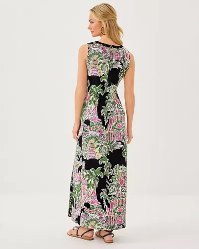 Lilly Pulitzer Darlene Stretch Maxi Shift Dress In Multi