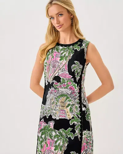 Lilly Pulitzer Darlene Stretch Maxi Shift Dress In Multi