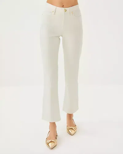 Lilly Pulitzer 28" Liza Shimmer Crop Flare Jean In White