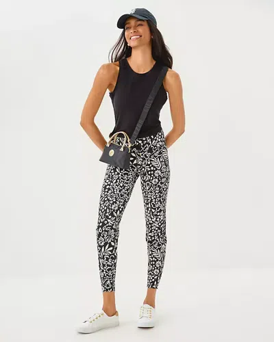 Lilly Pulitzer Upf 50+ Luxletic 28" Island Mid Rise Jogger In Black
