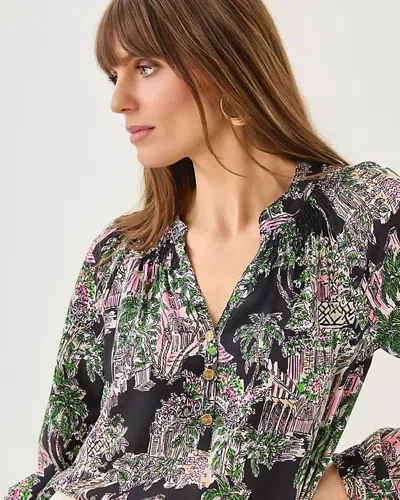Lilly Pulitzer Elsa Silk Top In Multi