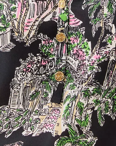 Lilly Pulitzer Elsa Silk Top In Multi