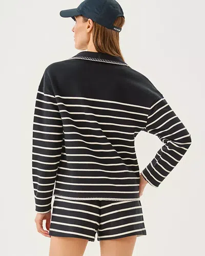 Lilly Pulitzer Corvaya Terry Pullover In Black