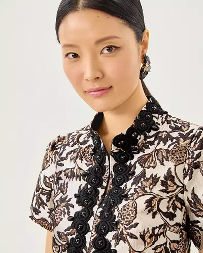 Lilly Pulitzer Teddy Jacquard Shift Dress In Black