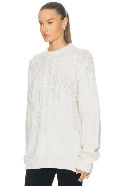 Amiya Signature Sweater In White