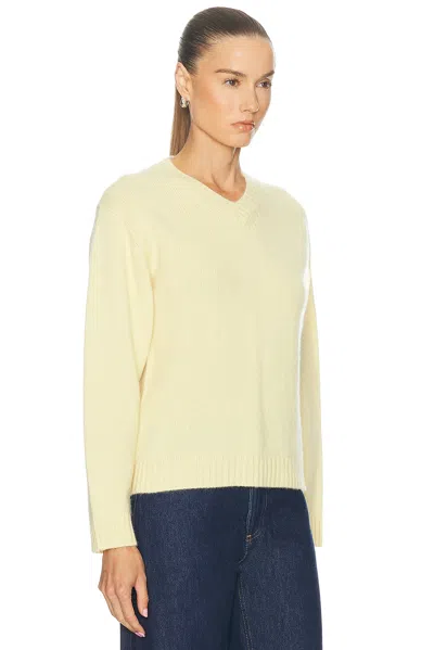 Amiya Nevia V Neck Sweater In Neutral