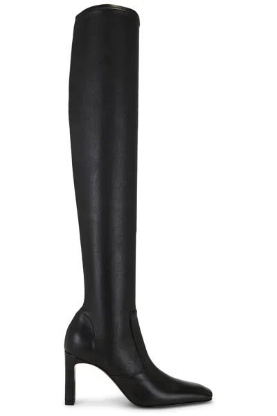 Totême Toteme 80 Stretch-leather Over-the-knee Boots In Black