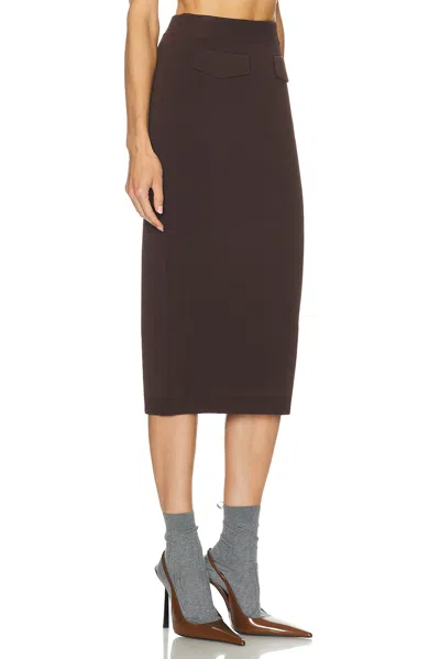 Ser.o.ya Opal Knit Midi Skirt In Brown