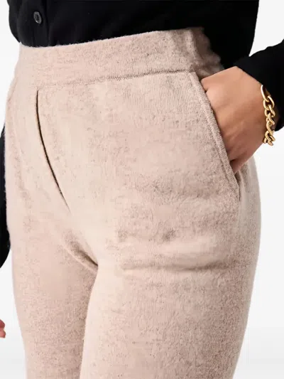 Not Shy Side-pocket Knitted Trousers In Neutral
