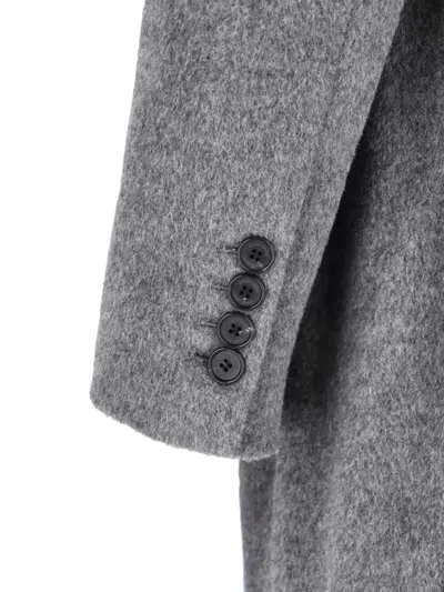 Dunst Button Single-breasted Coat In Gray
