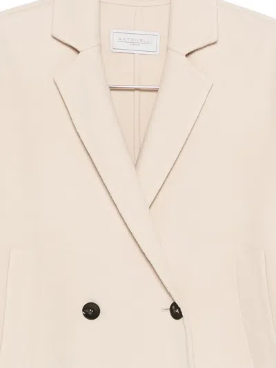 Antonelli Double-breasted Blazer In White