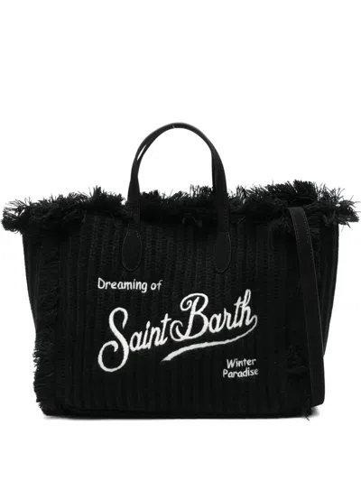 Mc2 Saint Barth Colette Wool Tote Bag In Pink