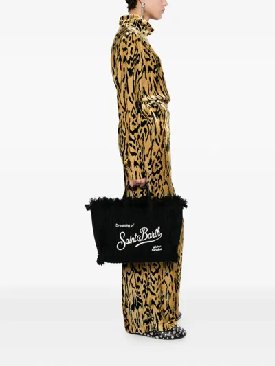 Mc2 Saint Barth Colette Wool Tote Bag In Pink