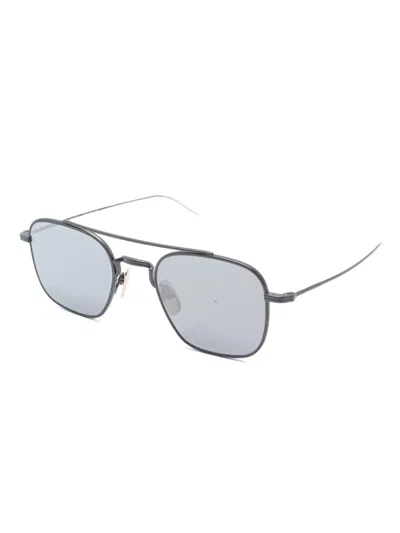 Thom Browne Pilot-frame Sunglasses In Gray