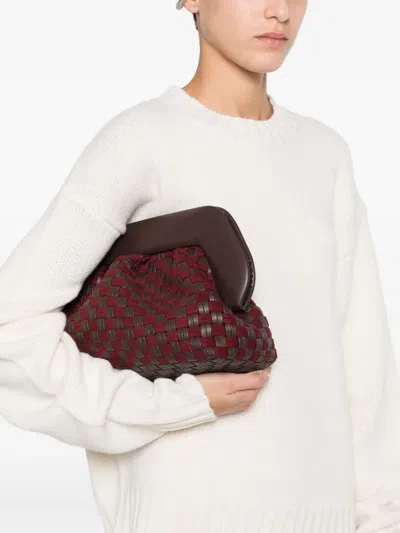 Themoirè Women Multicolor Bios Clutch, Onesize Luxury Clutches For Women Darveys In Brown