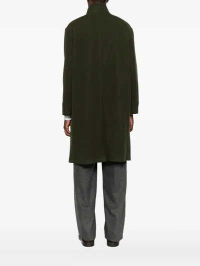 Tagliatore Toggle Wool Coat In Green