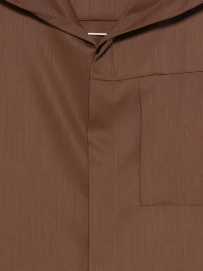 Costumein Hooded Pocket Jacket In Brown