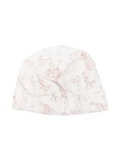 Nanán Printed Beanie In White