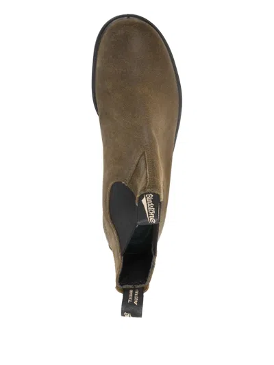 Blundstone Water-repellent Suede Ankle Boot In Dark Olive In Multi