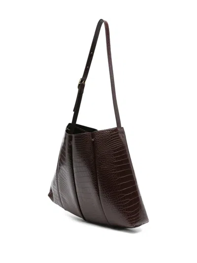 Themoirè Crocodile-embossed Shoulder Bag In Pattern