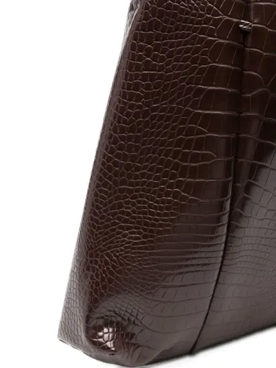 Themoirè Crocodile-embossed Shoulder Bag In Pattern
