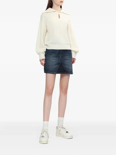 Bapy By *a Bathing Ape® Zip-collar Wool Sweater In Multi