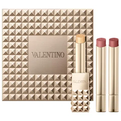 Valentino Spike  Buttery Matte Refillable Lipstick Trio Set 1.6 Oz/28.3 G In Multi