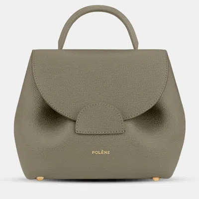Pre-owned Polene Numero-un-nano Edition Olivier Graine Calfskin Handbag In Green