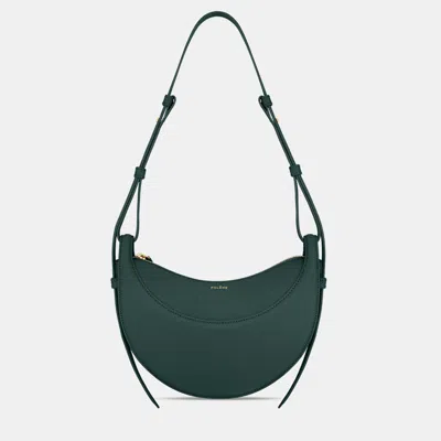 Pre-owned Polene Numero-dix Grainy Green Edition Calfskin Handbag