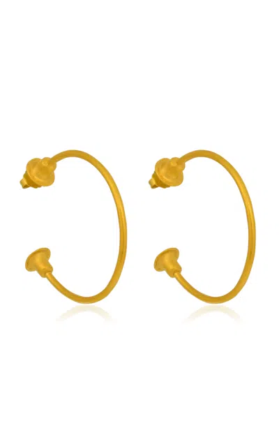 Cano Kipalina 24k Gold-plated Hoop Earrings In Gold