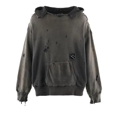 Pre-owned Saint Mxxxxxx Double Face Hoodie 'black' | Men's Size M