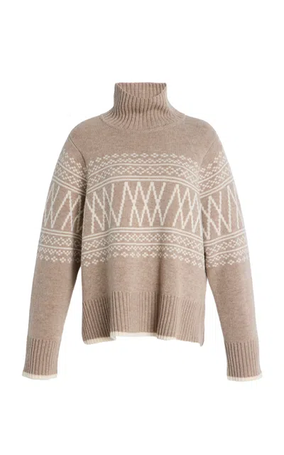 We Norwegians Setesdal Wool-cashmere Sweater In Brown
