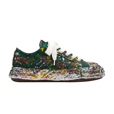 Pre-owned Miharayasuhiro Maison Mihara Yasuhiro Peterson 23 Og Sole Sputtering Paint Canvas Low 'green' | Men's Size 41