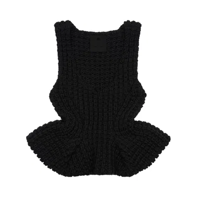 Pre-owned Givenchy Fitted Sleeveless Scoop Neck Top 'black' | Women's Size S