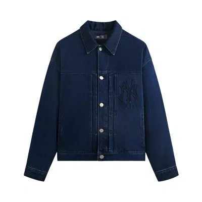 Pre-owned Kith For The New York Yankees Jay Indigo Denim Jacket 'mid Indigo' | Blue | Men's Size L