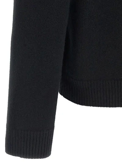 Maison Kitsuné Black Fox Head Cardigan With Buttons Closure In Black