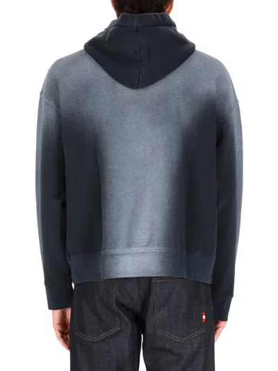 Amish Cotton Hoodie Sweatshirts Black In Gray