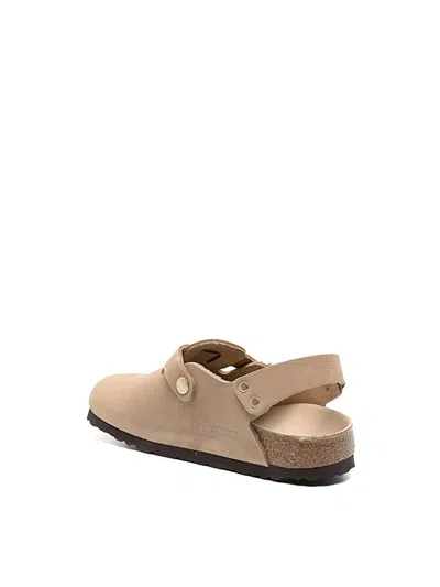 Birkenstock Nubuk Leather Tokio Clog In Pink