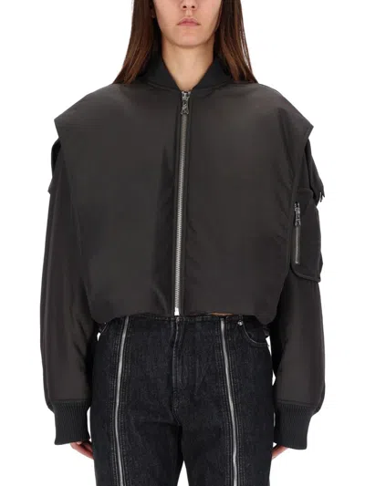 Jean Paul Gaultier Oversized Shoulder Jacket Sleeve Pocket In Black