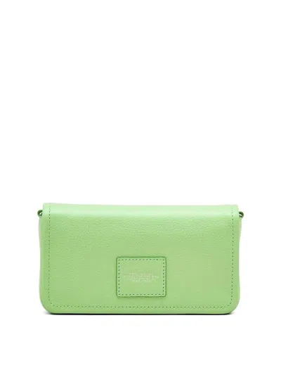 Marc Jacobs Rectangular Mini Bag In Soft Green Cow Leather In Green