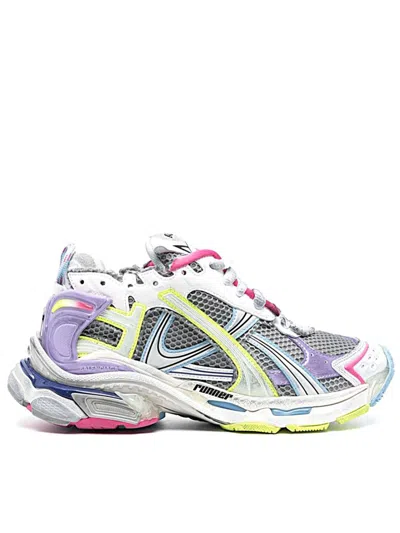 Balenciaga Runner Nylon And Mesh Sneakers In Multi