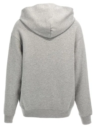 Gucci Cotton Jersey Hooded Sweatshirt In Gray