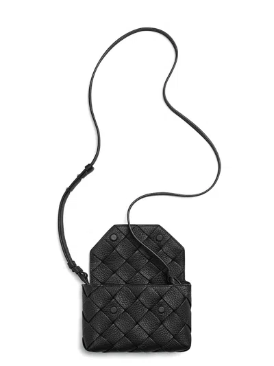 Bottega Veneta Small Diago Shoulder Bag In Black