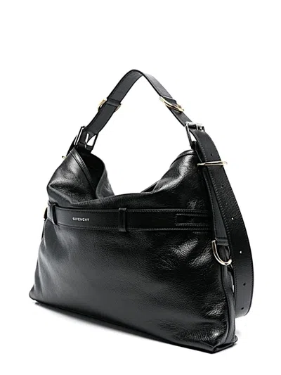 Givenchy Voyou Buckles Shoulder Bag In Black