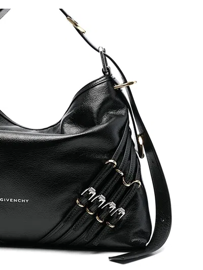 Givenchy Voyou Buckles Shoulder Bag In Black