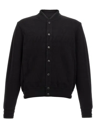 Givenchy Men Cotton Bomber Jacket In Black